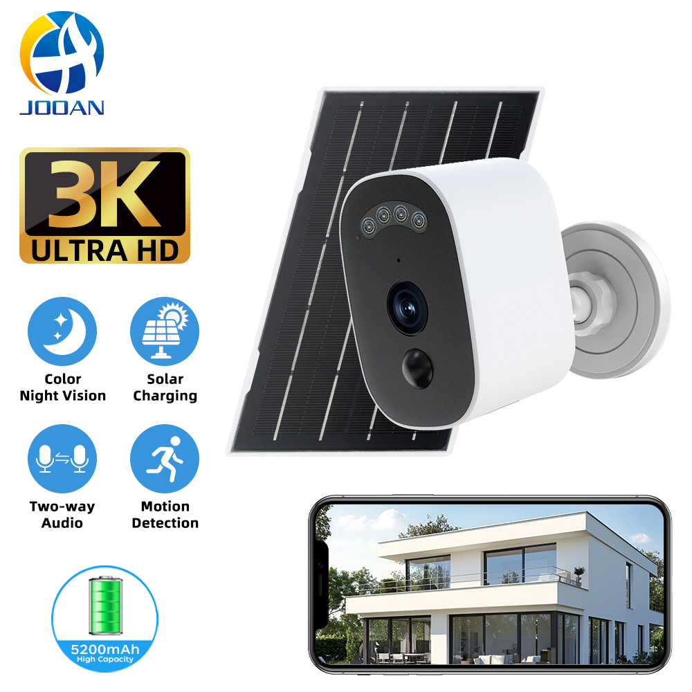 Home Security Wireless Cameras - Jooan 3K HD Solar Security Camera