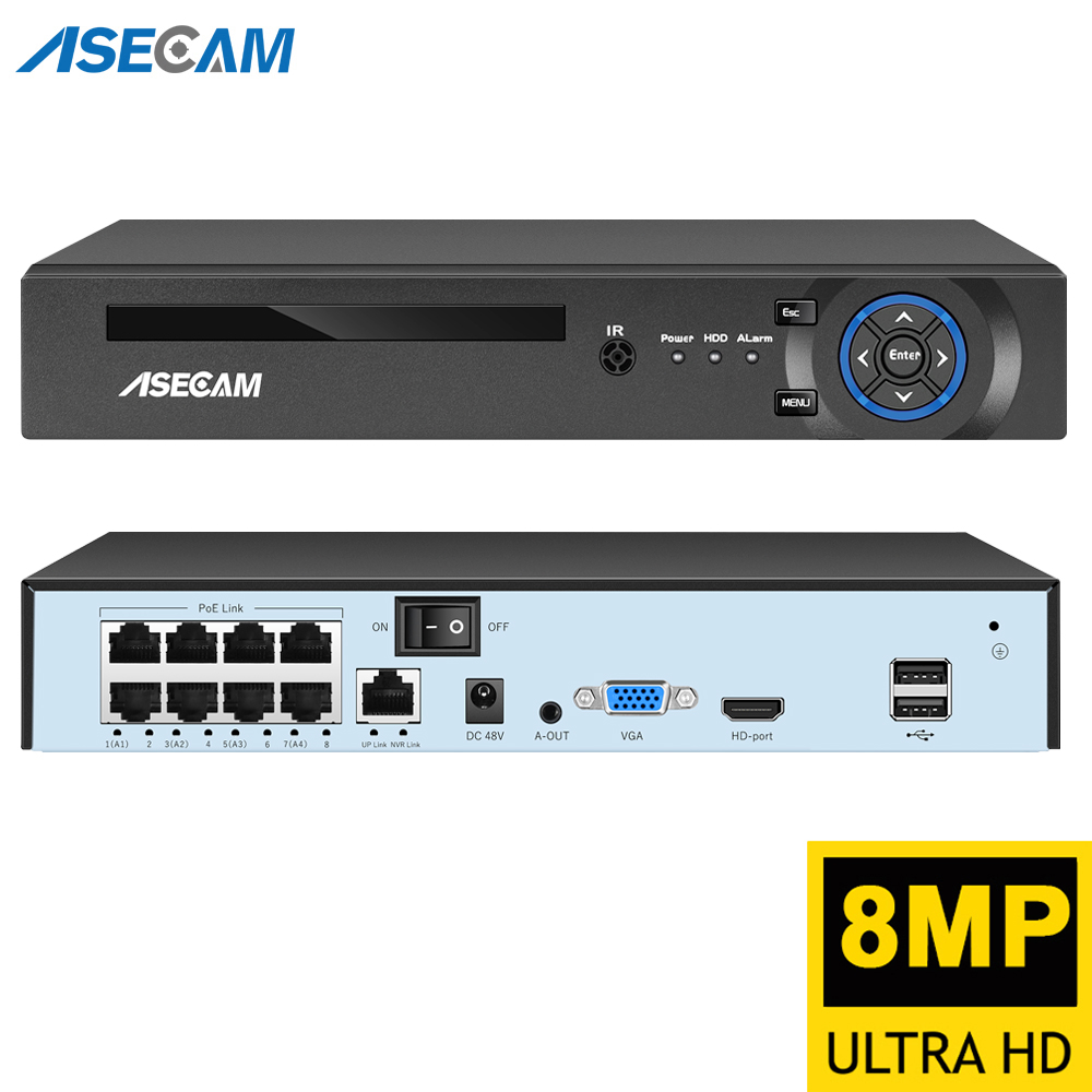 Home Security Camera System - Super 8MP POE NVR Video Recorder