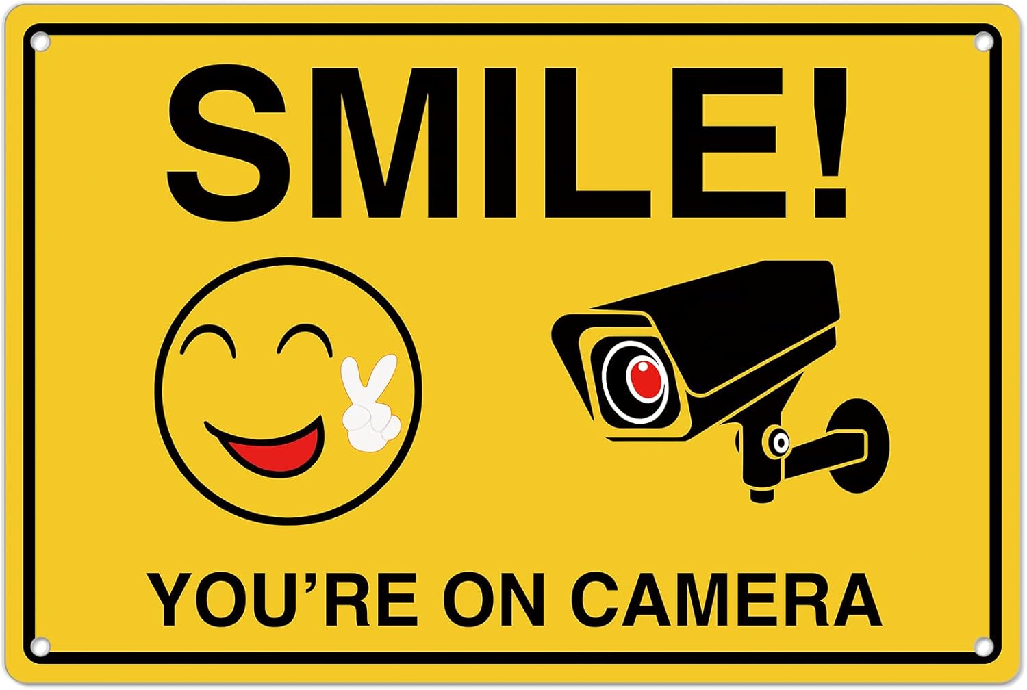 Home Security Outdoor Camera System - Smile Youre On Camera Signs ;