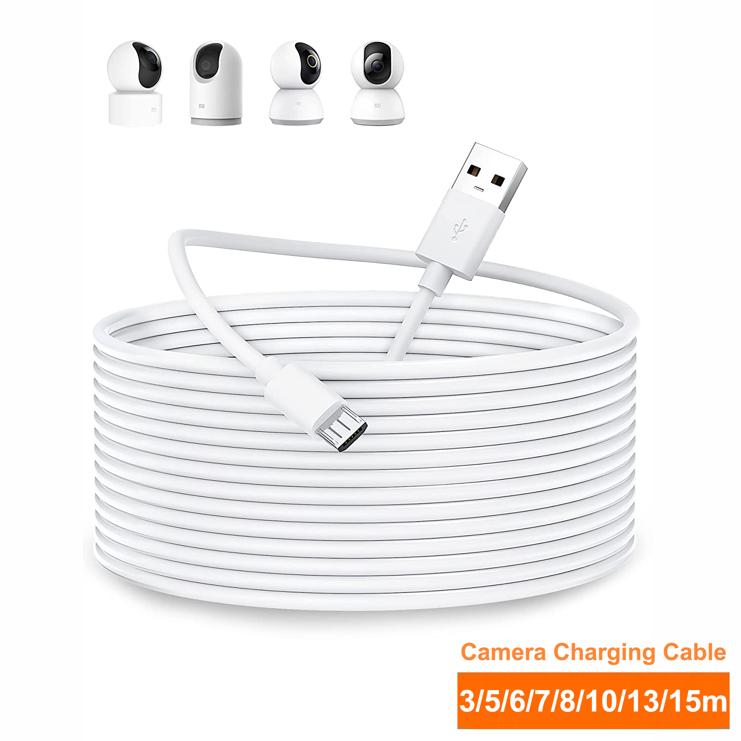 Xiaomi Home Security 360 - 3~13m Micro USB Extension Cable For