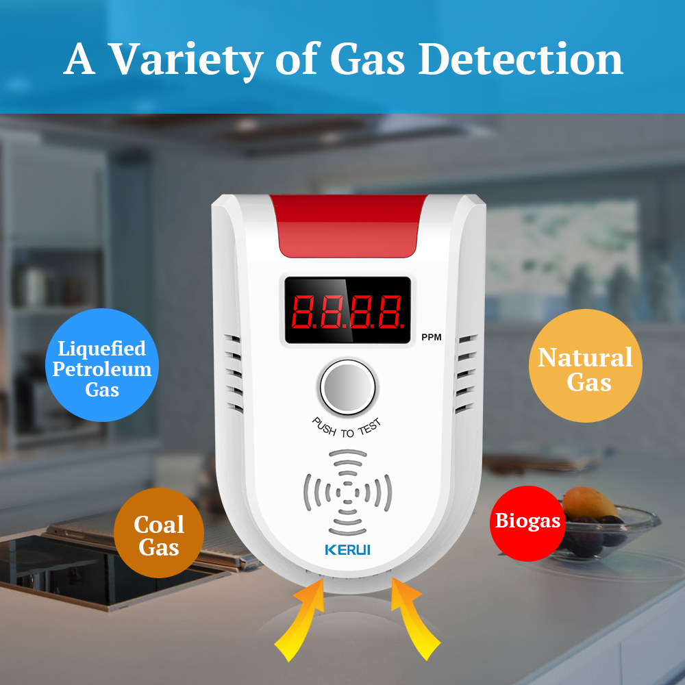 KERUI GD13 LPG GAS Detector Al - огляд і ціна Home Security Systems