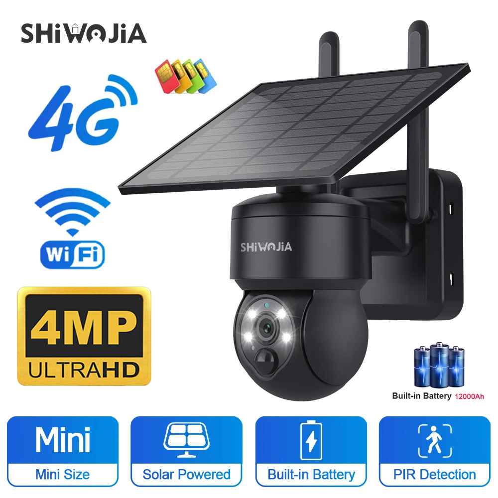 SHIWOJIA WIFI Wireless PTZ Sol - огляд і ціна Home Security Outdoor Camera System
