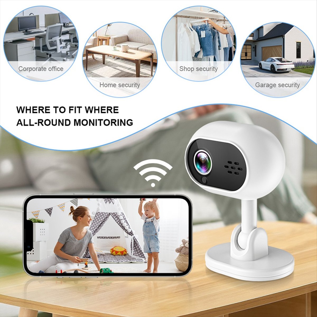 A4 1080P Smart Mini Wifi IP Ca - огляд і ціна Home Security Wireless Cameras