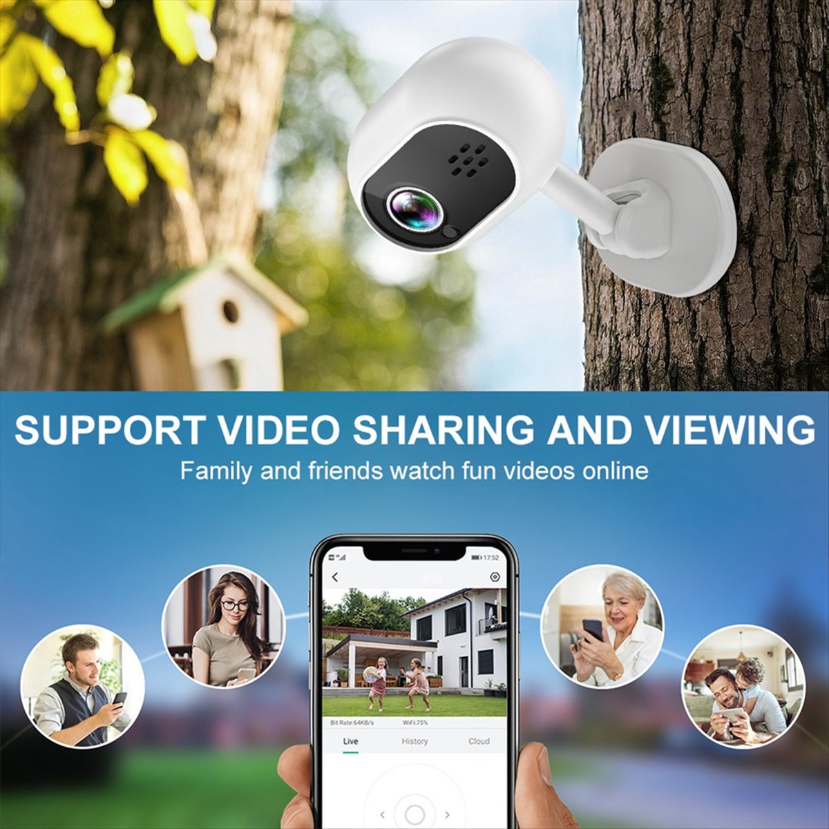 A4 1080P Smart Mini Wifi IP Ca - огляд і ціна Home Security Wireless Cameras