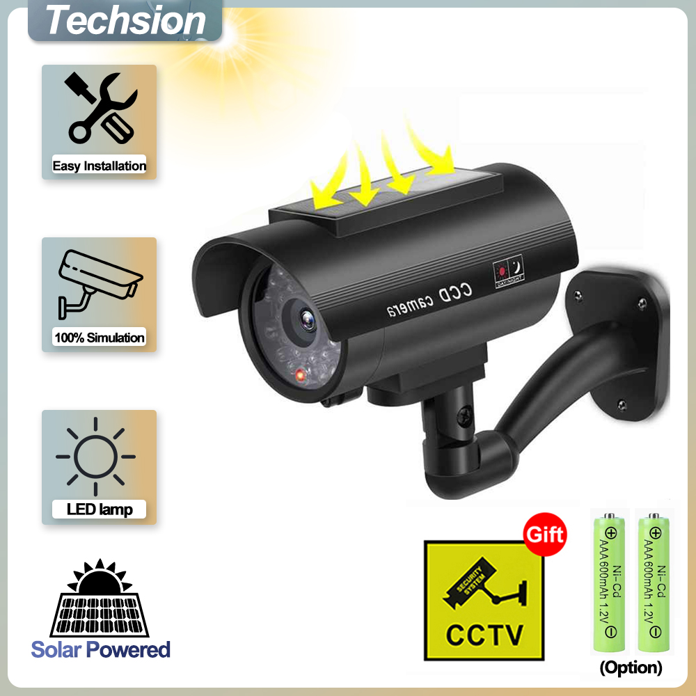 Solar Panel Dummy Surveillance - огляд і ціна Home Security Lights Outdoors