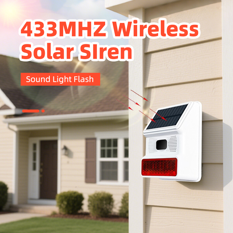 Outdoor Alarm Horn 433MHZ Wire - огляд і ціна Home Security Lights Outdoors