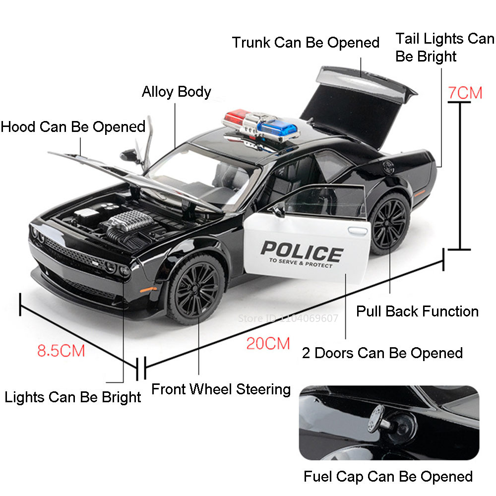 1:22 Challenger SRT Police Car - огляд і ціна Home Security Police