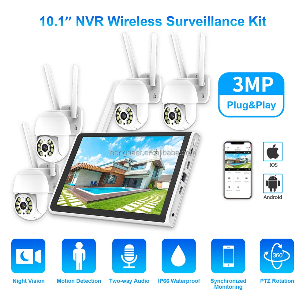 2026 Hongnaer 3MP 4 Channel Wi - огляд і ціна Home Security Systems