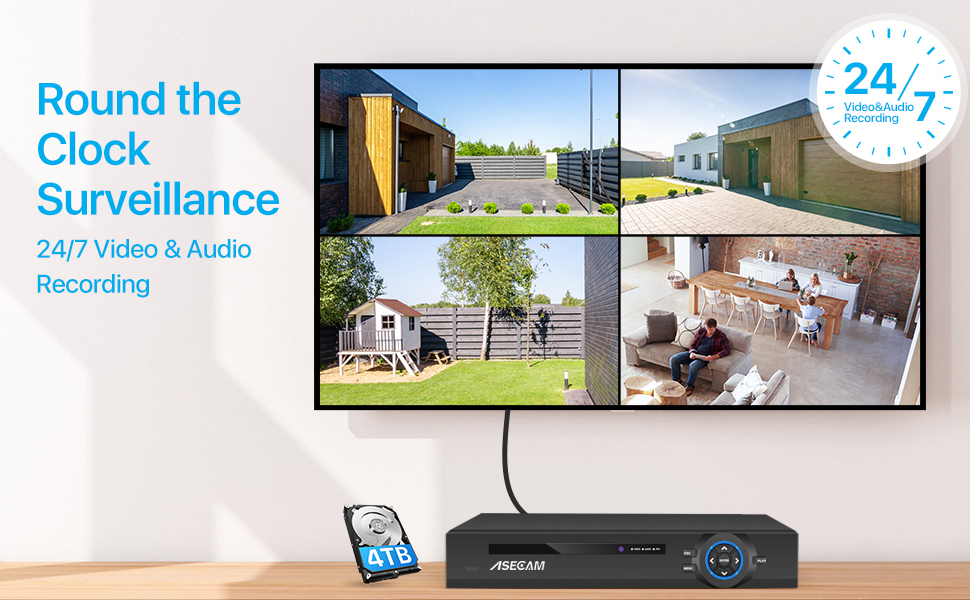 Super 8MP POE NVR Video Record - огляд і ціна Home Security Camera System