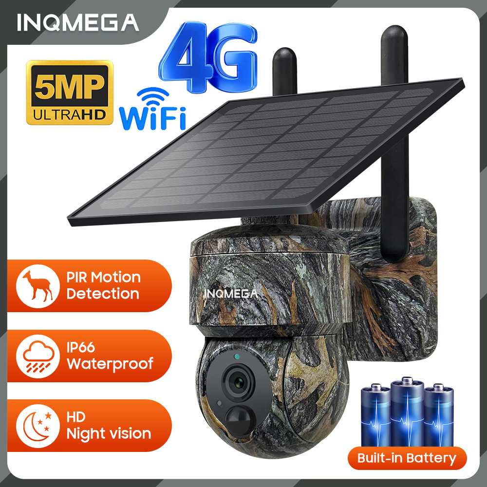 INQMEGA 5MP 4G / WIFI Solar Wi - огляд і ціна Home Security Outdoor Camera System