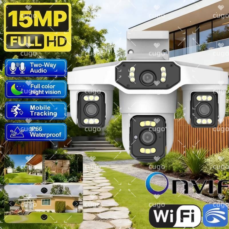 15MP 8K Wifi IP Camera Three L - огляд і ціна Home Security Police