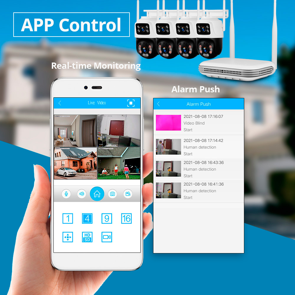 KERUI Waterproof 6MP HD Wirele - огляд і ціна Home Security Camera System