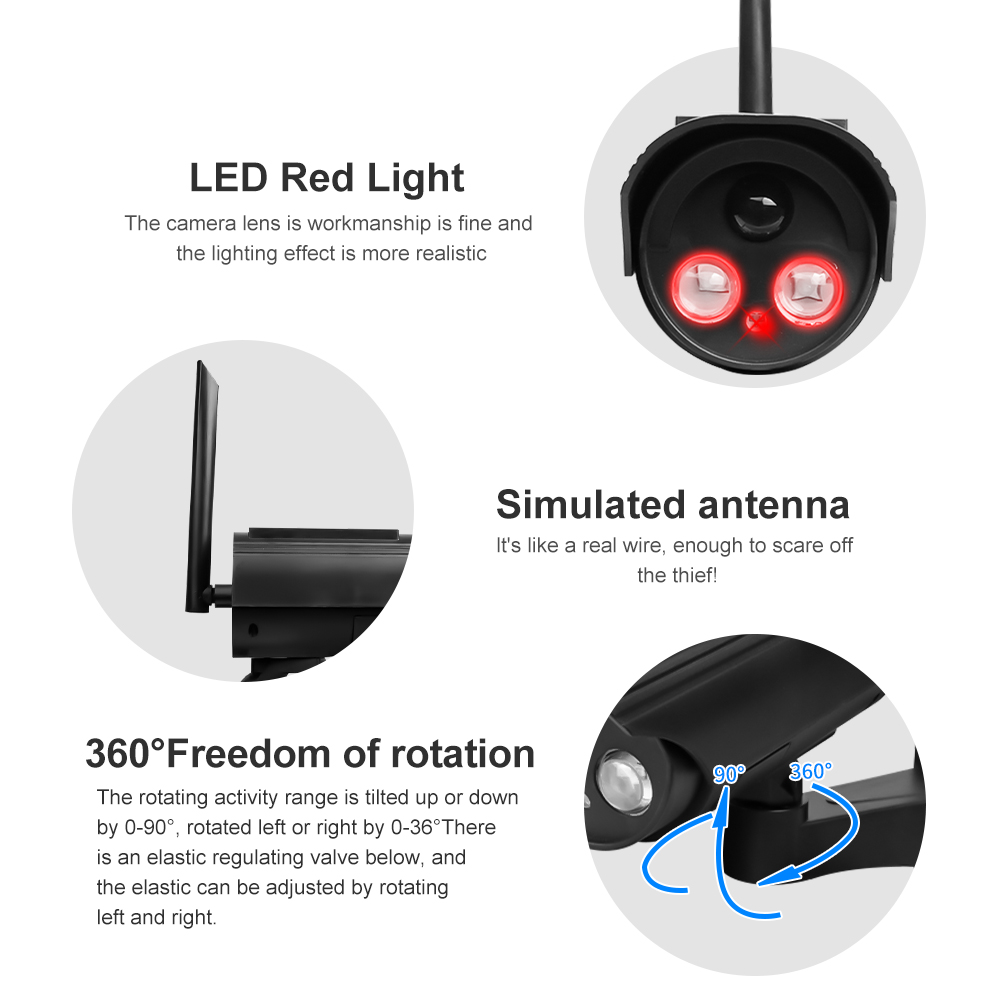 Outdoor Solar Simulation Camer - огляд і ціна Home Security Camera System