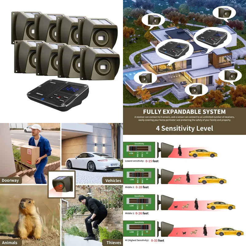 Outdoor Solar - Powered Wirele - огляд і ціна Home Security Systems