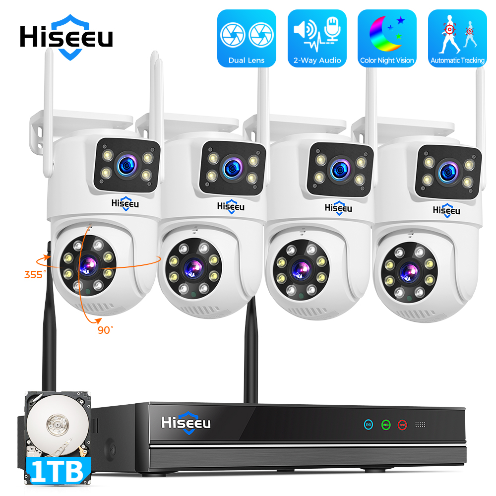 Hiseeu 6MP WiFi Dual Lens Came - огляд і ціна Home Security Camera System