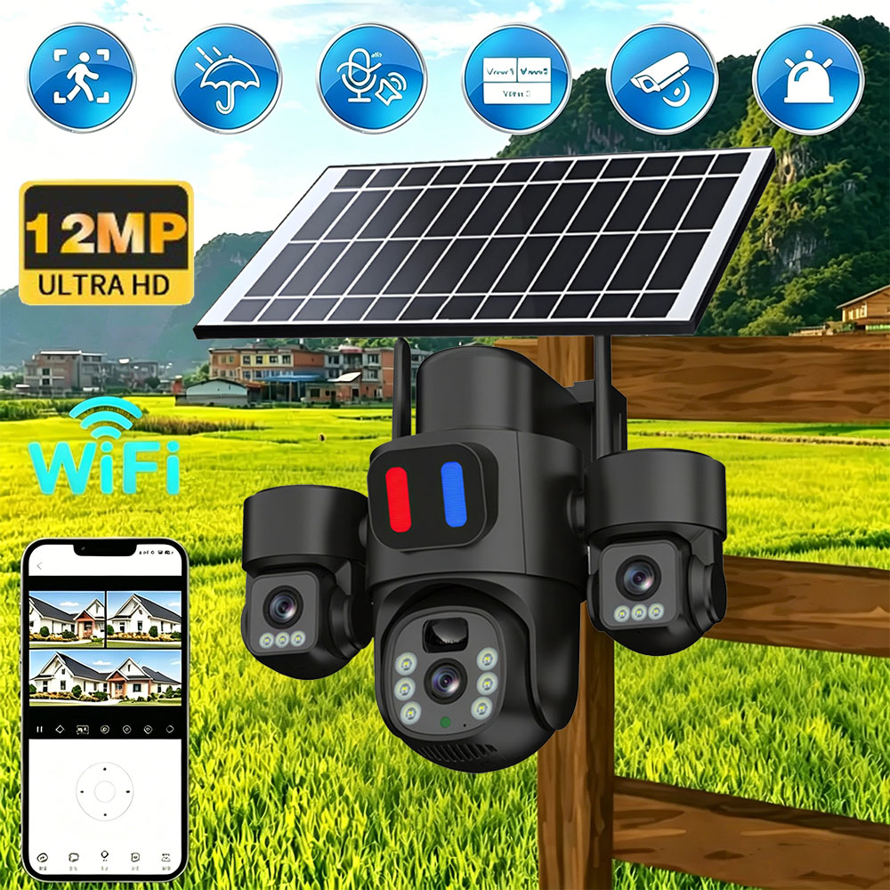 Solar WiFi PTZ Camera Outdoor  - огляд і ціна Home Security Wireless Cameras