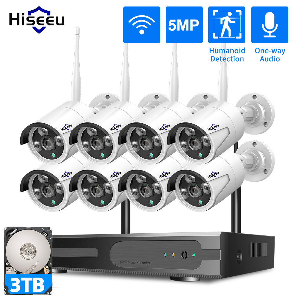 Hiseeu 3/5/8MP WiFi CCTV Camer - огляд і ціна Home Security Camera System