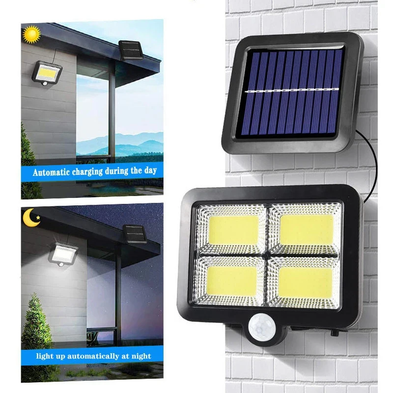 LED Solar Split Wall Lamp Outd - огляд і ціна Home Security Lights Outdoors