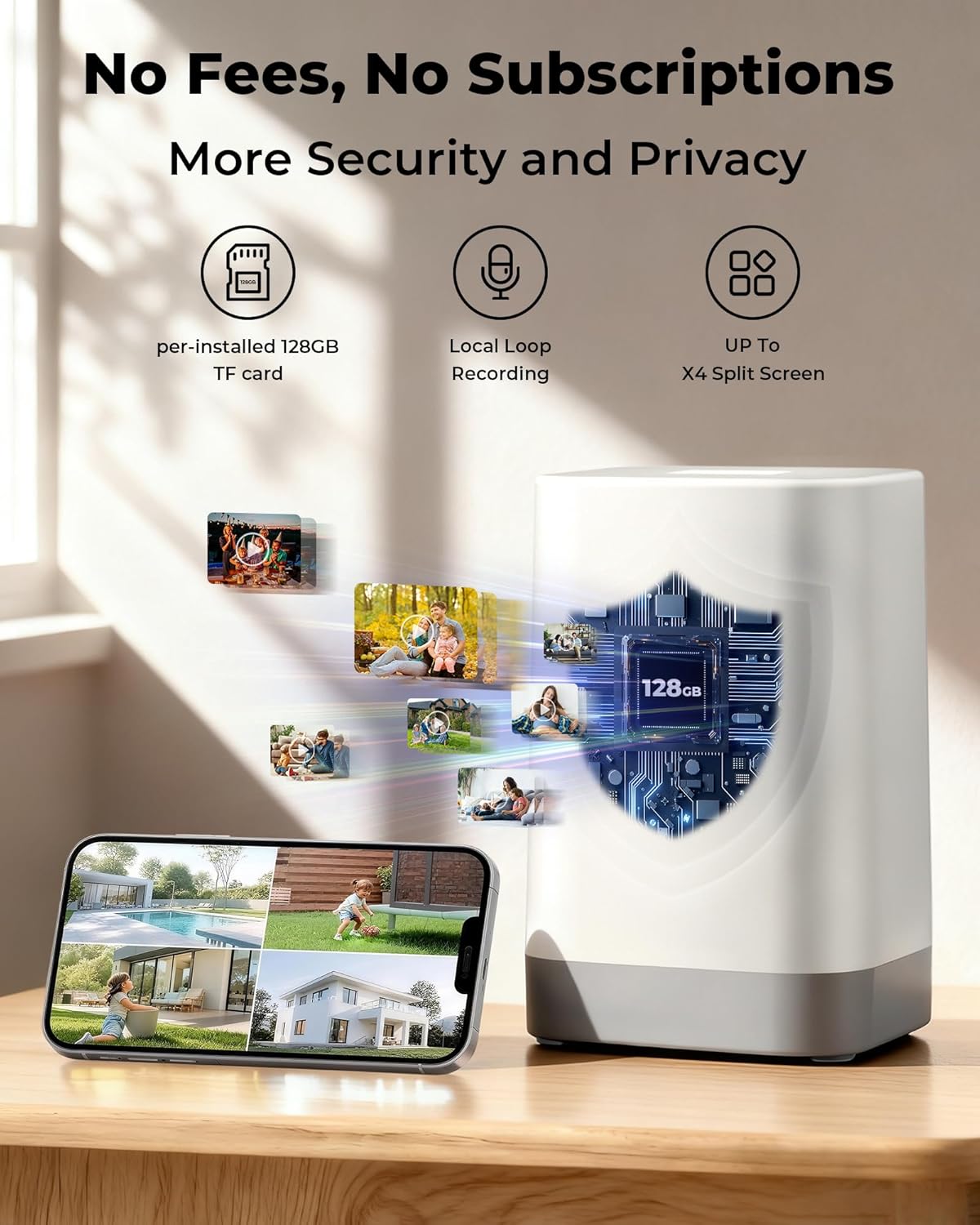 Solar Powered Wireless Outdoor - огляд і ціна Home Security Cameras No Subscription