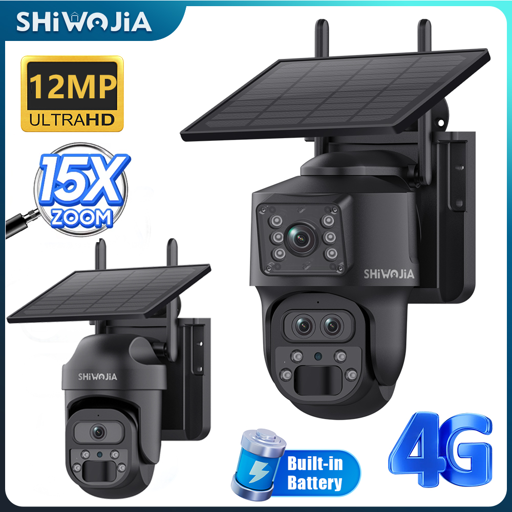 SHIWOJIA 15X ZOOM Solar Camera - огляд і ціна Home Security Outdoor Camera System