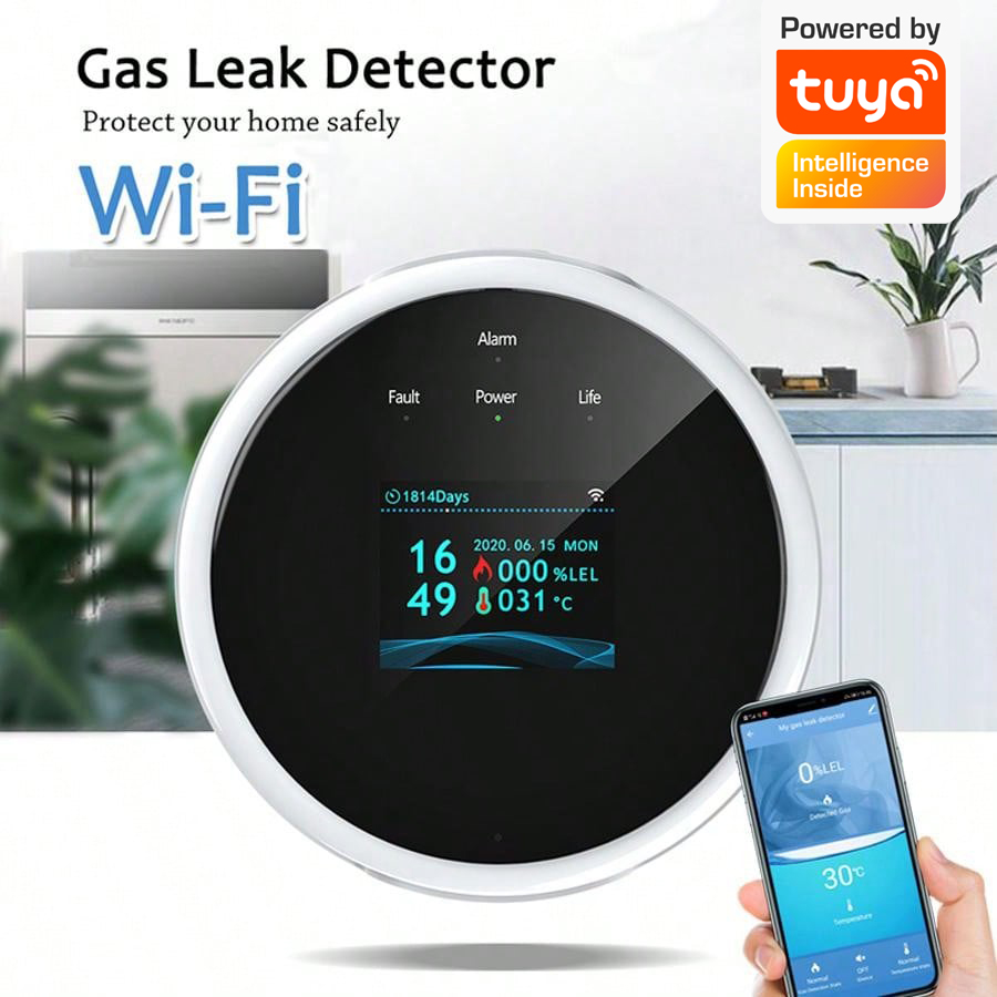 2.4G WiFi Gas Alarm Sensor Com - огляд і ціна Home Security Systems
