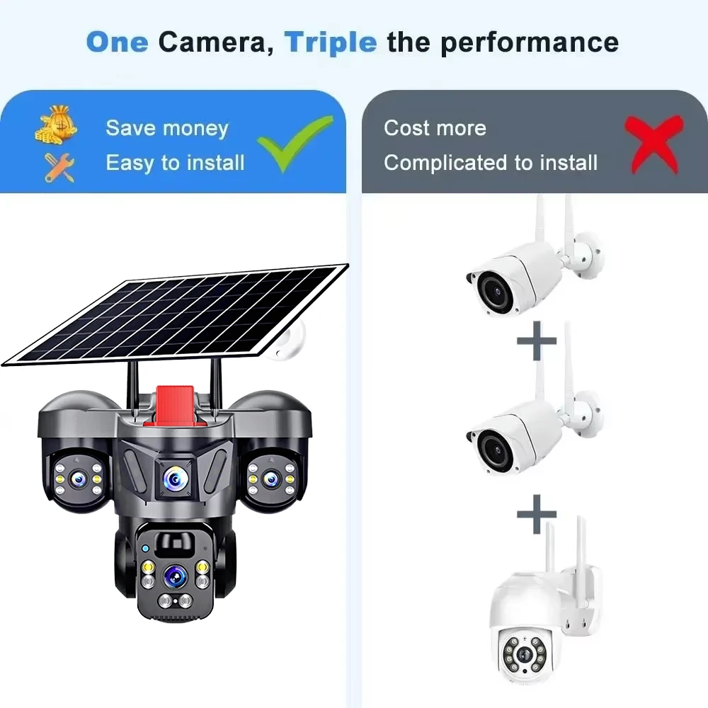 KERUI V380 Pro Outdoor PTZ 6MP - огляд і ціна Home Security Outdoor Camera System