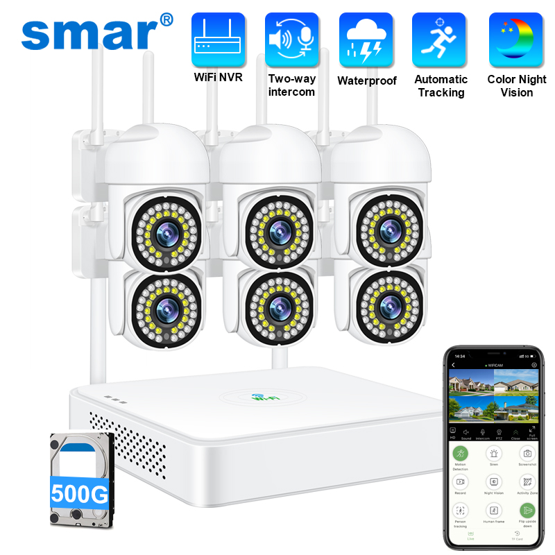 Smar 3MP Wireless CCTV Securit - огляд і ціна Home Security Camera System
