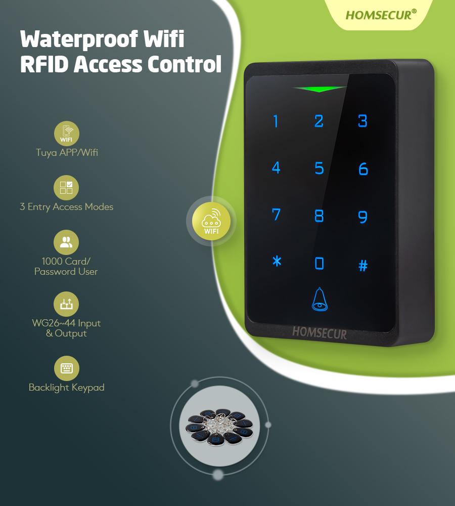 CH1-WIFI-EM WiFi RFID Access C - огляд і ціна Home Security Key Fob